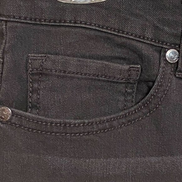 DG2 Diane Gilman Embellished Jeans Black Stretch Zip 5-pockets Women's Size 10T - Picture 5 of 8